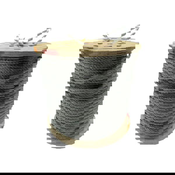 Galvanised Steel Wire Rope Cable 6MM 6x7 (100M Reel 6 x 7 Rigging Marine)