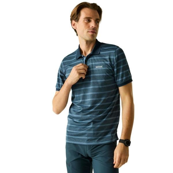 Regatta Mens Kildra Polo Shirt - Night Sky/China Blue - 