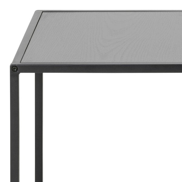 Wyld Haus Set of 2 El Paso Black Metal and Veneer Nesting Tables