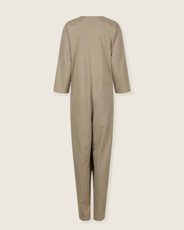 Mila Stone Long Sleeve Jumpsuit- image 6