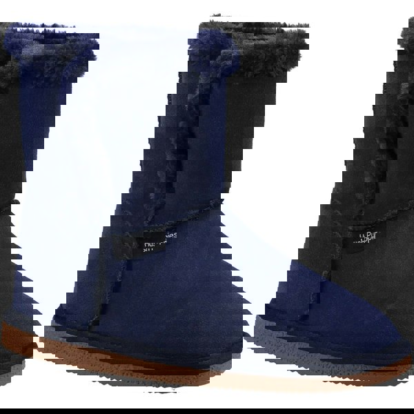 Hush Puppies Ashleigh Women's Bootie Slippers in Navy