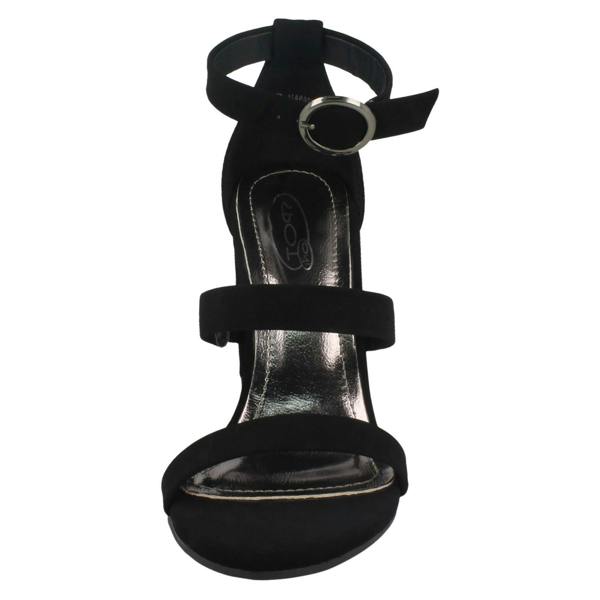 Spot On Ladies Spot On Double Strap High Heel Sandals