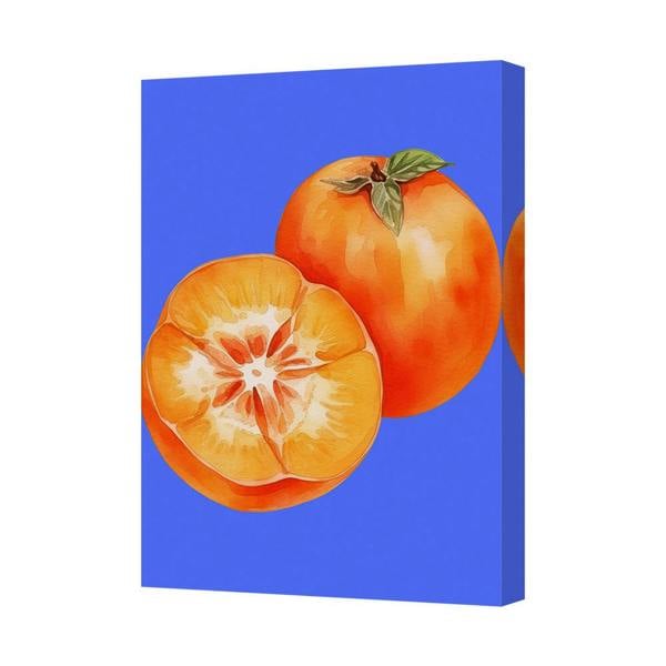 Benjamin Tate Design Orange Fruit Canvas Wall Art Print Modern Home Decor
