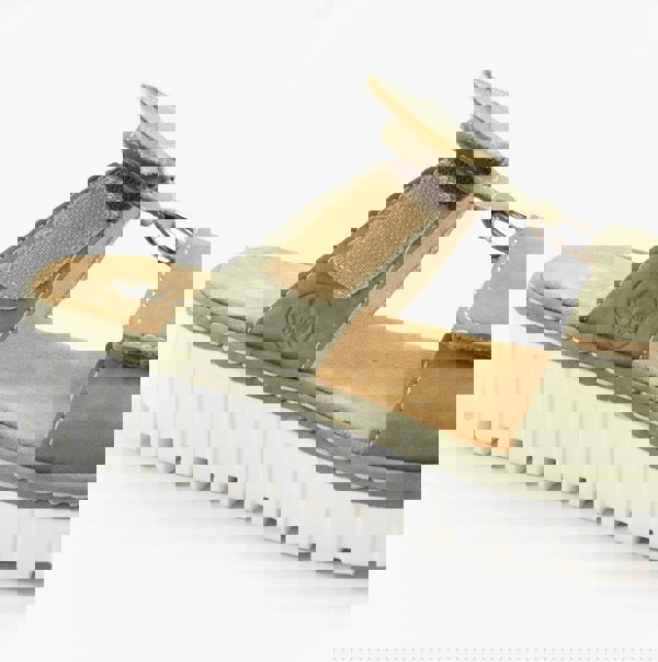 Rieker V1396-52 Womens Sandals - Green Combination