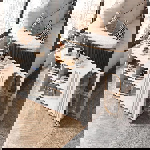 Dulcie Side Table With Wheels, Hallway Storage-Weilai Concept-Weilai Concept