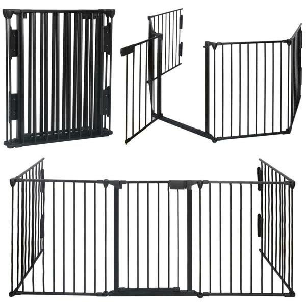 Gr8 Home Baby Safety Fence Hearth Fire Gate Metal BBQ Pet Dog Cat PlayPen Fireplace Guard