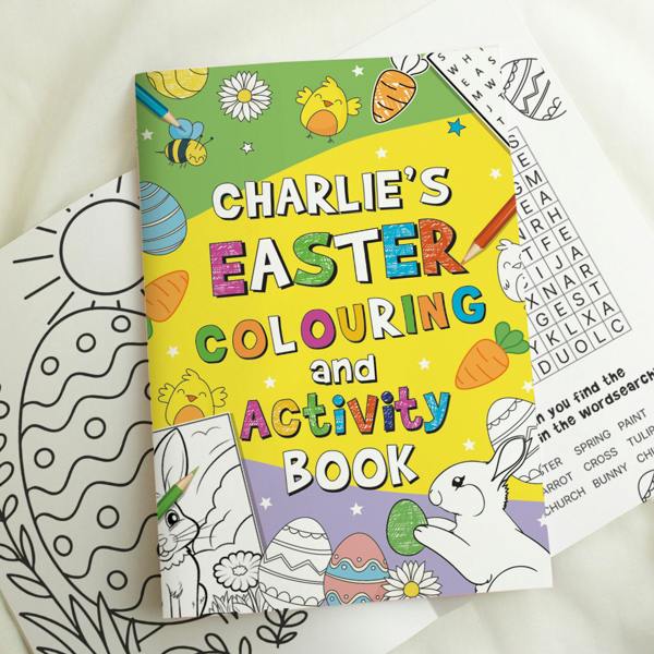 Personalised Easter Activity And Colouring Book