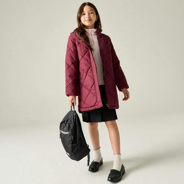 Regatta Childrens/Kids Elryse Quilted Padded Jacket - Fig/Violet - 