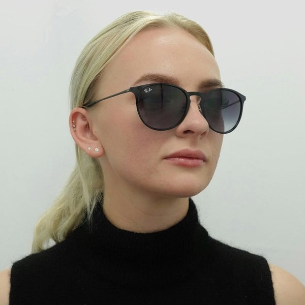 Ray-Ban Sunglasses Erika Metal 3539 002/8G Black Grey Gradient