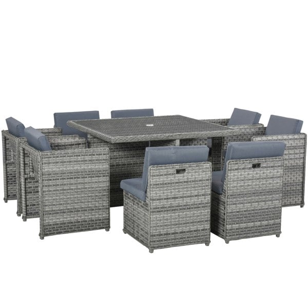 Resin Rattan Dining Set