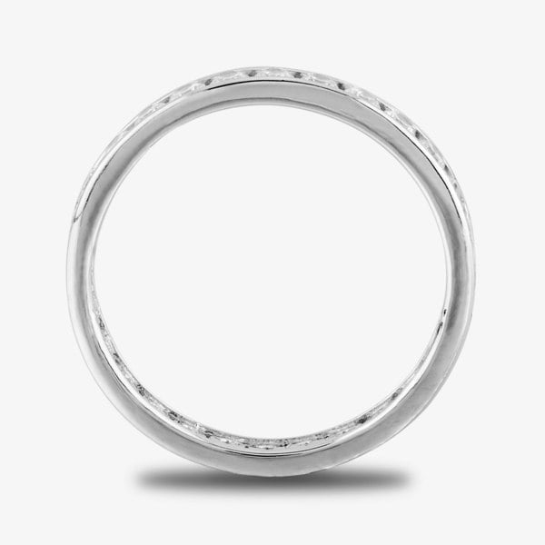 Starbright Silver 2mm Cubic Zirconia Channel Set Full Eternity Ring R4179(2M) 3A