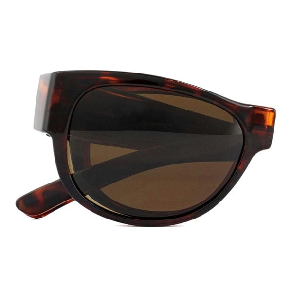 Polaroid Suncovers Fit Over Glasses Sunglasses PLD 9008/S 086 SP Dark Havana Bronze Polarized