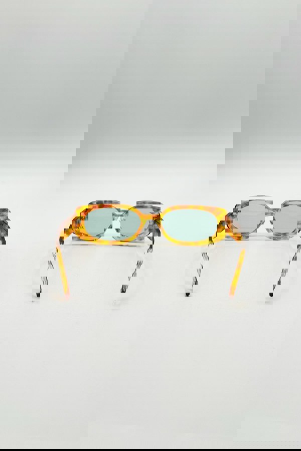 SVNX Rectangular Sunglasses in Orange Tortoiseshell