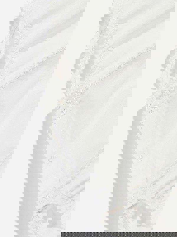 Bonpoint Baby Girls Cotton Romper in Ivory