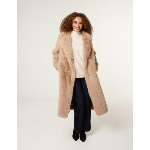 Blue Vanilla Long Fluffy Coat