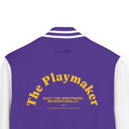 Anchor & Crew The Playmaker Basketball Club League Cotton Varsity Letterman Jacket