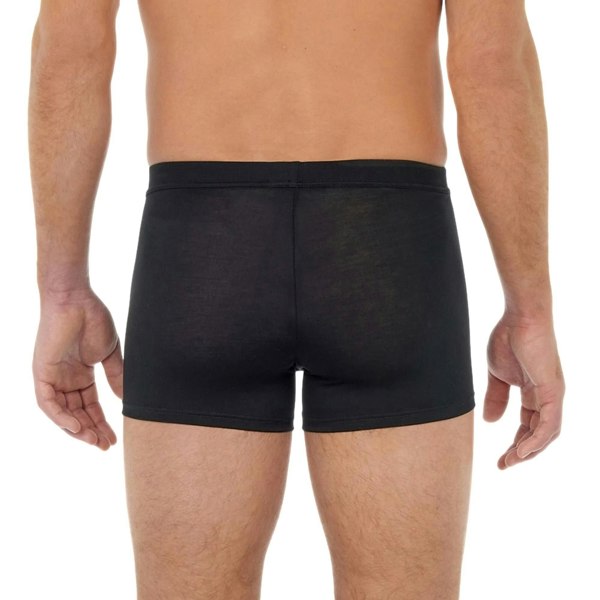 Hom Tencel Soft Comfort Boxer Trunk, Black