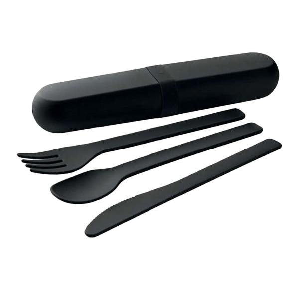 MidOcean Biteful Cutlery Set - Black - 
