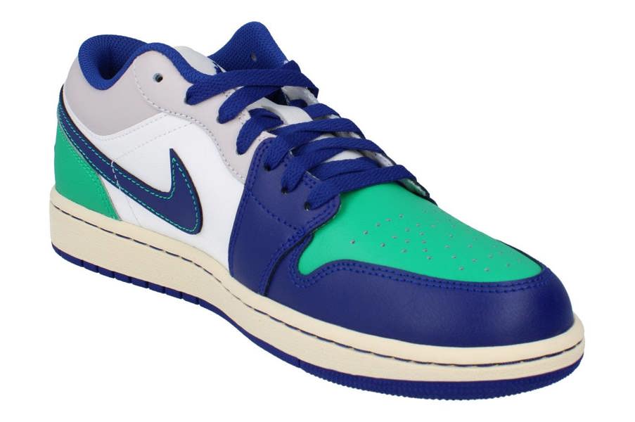 Nike Air Jordan 1 Low Mens Trainers 553558 Shoes  147 - Sail Deep Royal Blue 147 - Photo 3