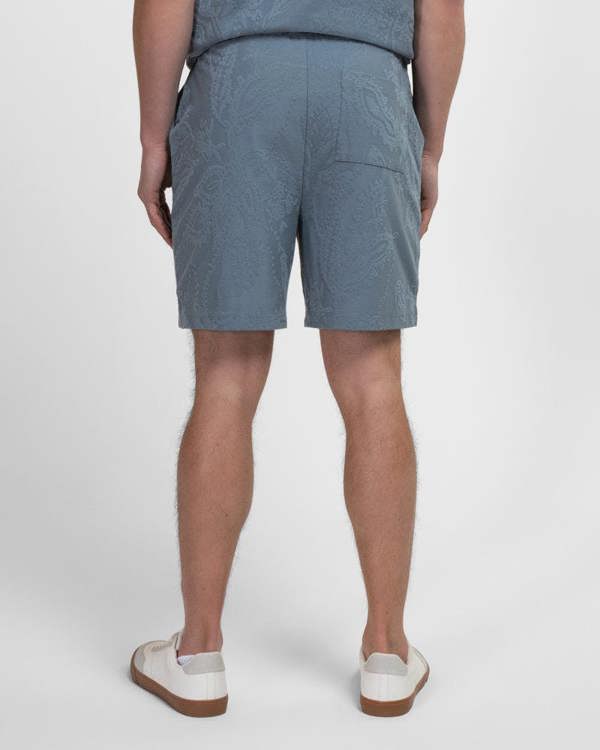 Steel & Jelly Kenton - Paisley Texture Jersey Shorts