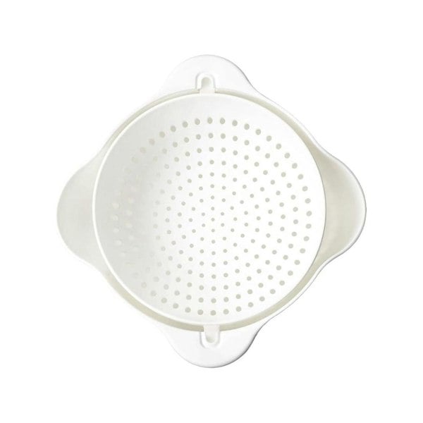CALITEK Colander Strainer Set with Detachable Plastic 1.3L Rotatable Bowl White