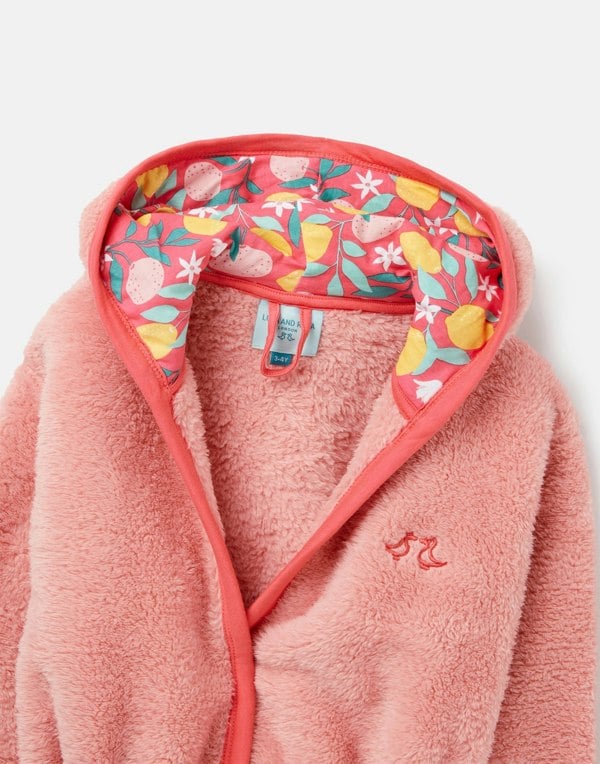 Luca and Rosa Lemon Grove Girls Fleece Dressing Gown