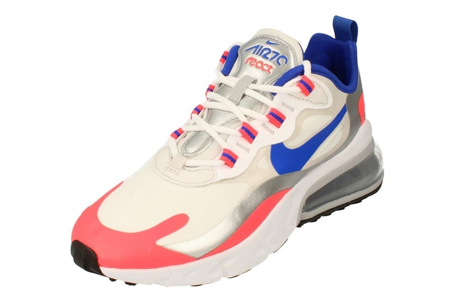 Nike Womens Air Max 270 React Cw3094 Cw3094-100 100 - White Racer Blue Flash Crimson 100 - Photo 0