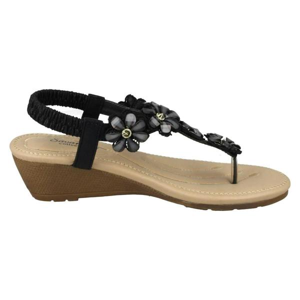 Savannah Ladies Savannah Mid Wedge Toepost Sandals