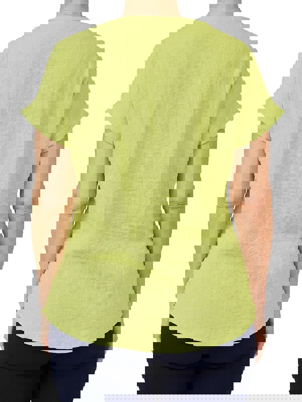 PennyPlain Crosshatch Top - Pistachio