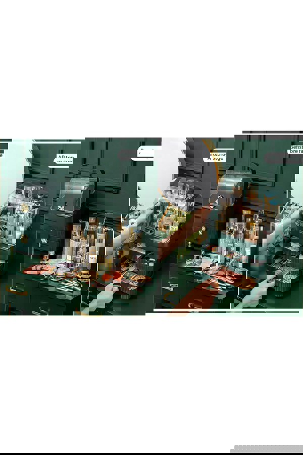 Living and Home Makeup Storage Organizer with Lid Waterproof