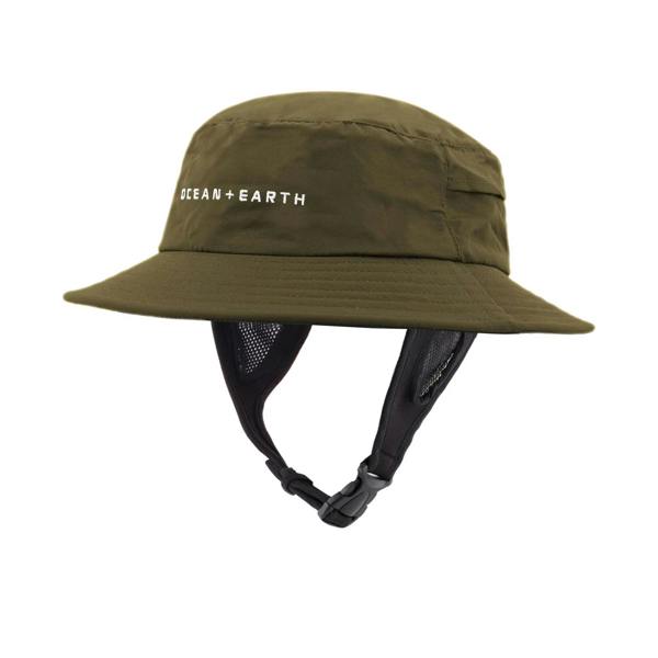 Ocean & Earth Mens Bingin Soft Peak Surf Hat Olive