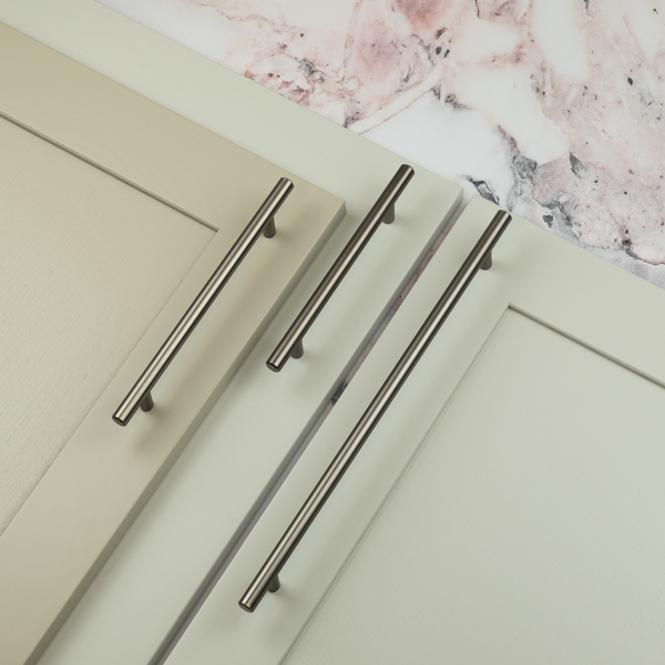 Handle & Home Gunmetal T-Bar Handles & Coordinating Pull Knob