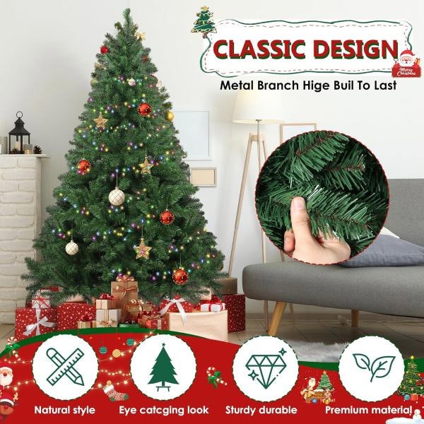 Leaper 6ft Artificial Christmas Tree for Home Decoration