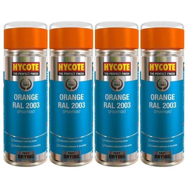 Hycote 4X Hycote Orange Spray Paint 400ml