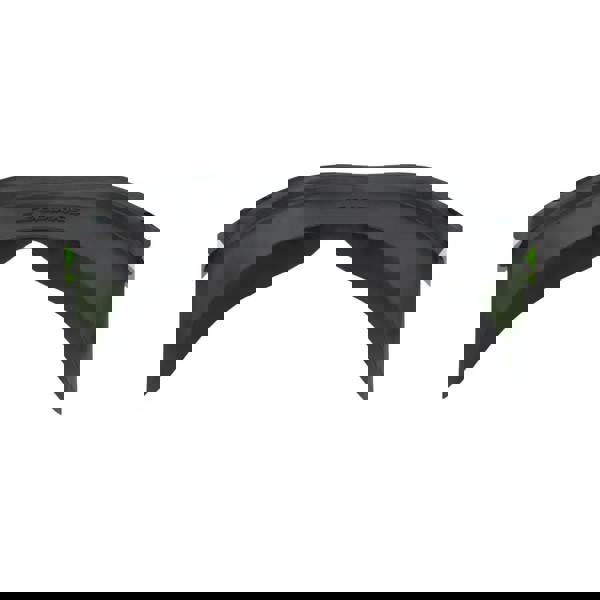 Black and green bike fender on Speedo Hydrosity swim mask