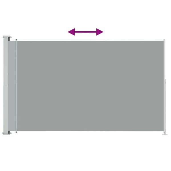 Berkfield Patio Retractable Side Awning 180x300 cm Grey