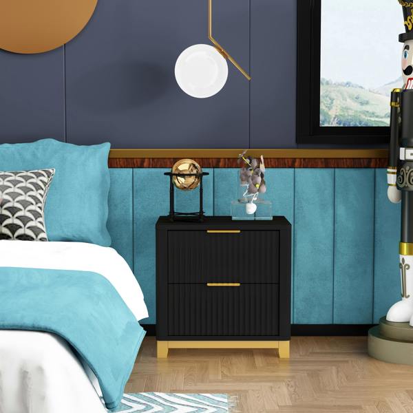 Cabinet Bits Molino 2 Drawer  Bedside Table