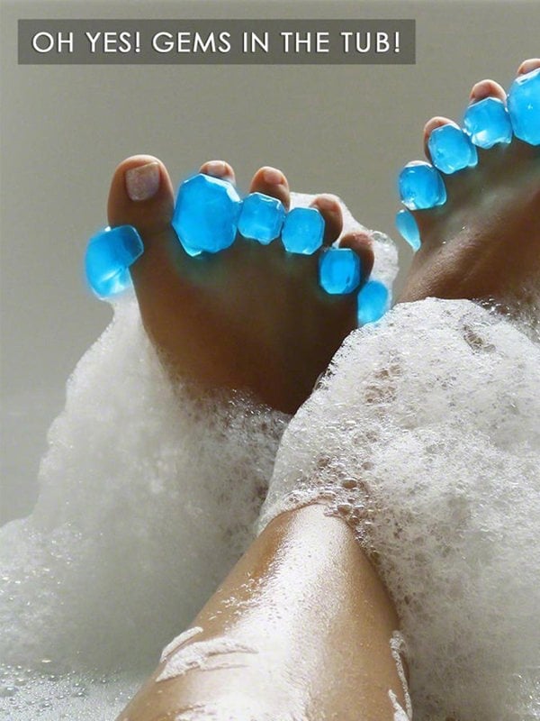 YogaToes Gems Toe Separators - Sapphire Blue