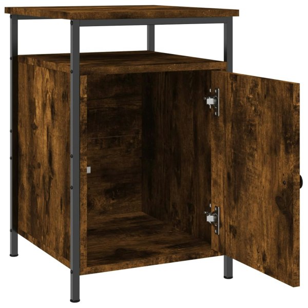 Berkfield Bedside Cabinet Smoked Oak 40x42x60 cm Engineered Wood