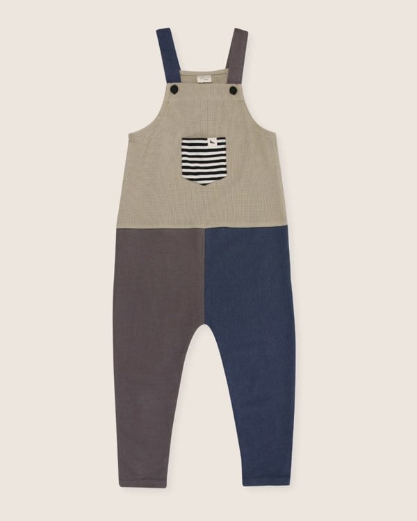 Multicolour Colourblock Dungarees - image 2