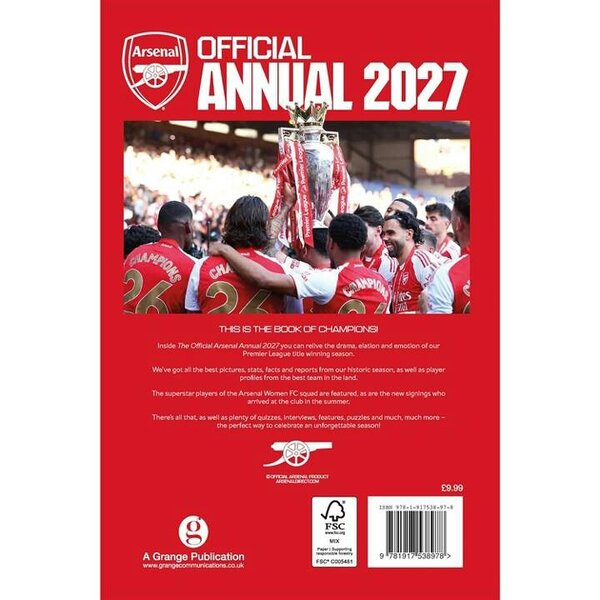 Arsenal FC Annual 2027, Annuals, Sports, Gift