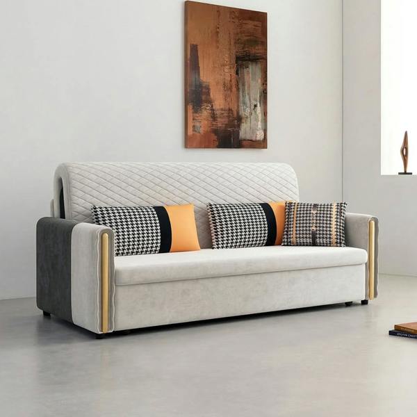 Weilai Concept Imelde Two Seater Sofa Bed, Linen