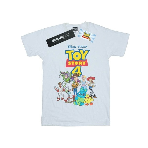 Disney Mens Toy Story 4 Crew T-Shirt - White