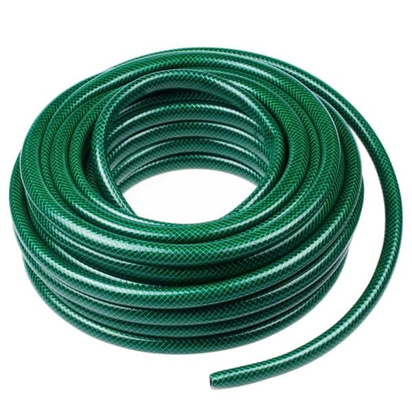 30M (98ft) Green Garden PVC Hose Pipe & Spray Attachment Perfect For Watering Plants