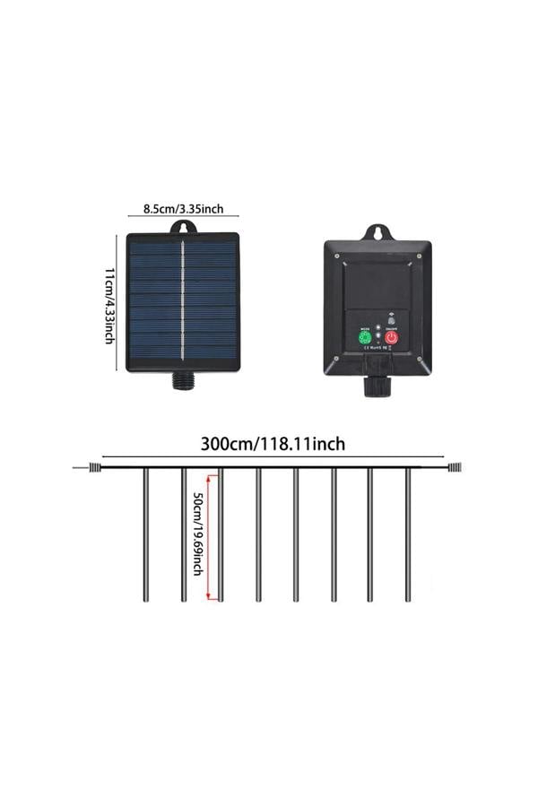Living and Home Solar-Powered Meteor Shower String Lights with Remote Control