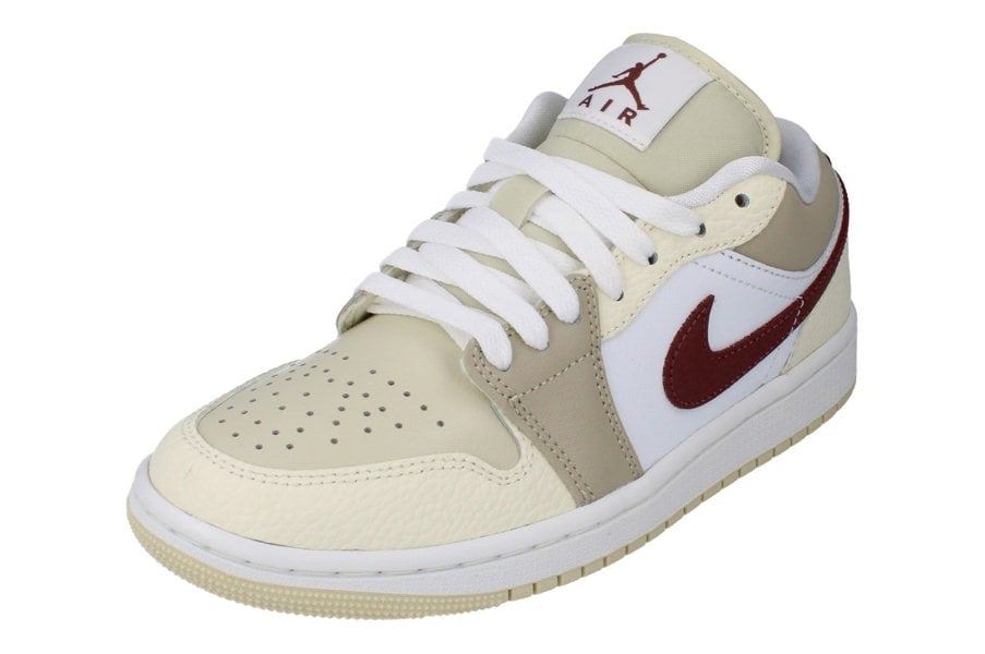 Nike Womens Air Jordan 1 Low Trainers Hv6530  100 - Summit White Red Sepia 100 - Photo 0