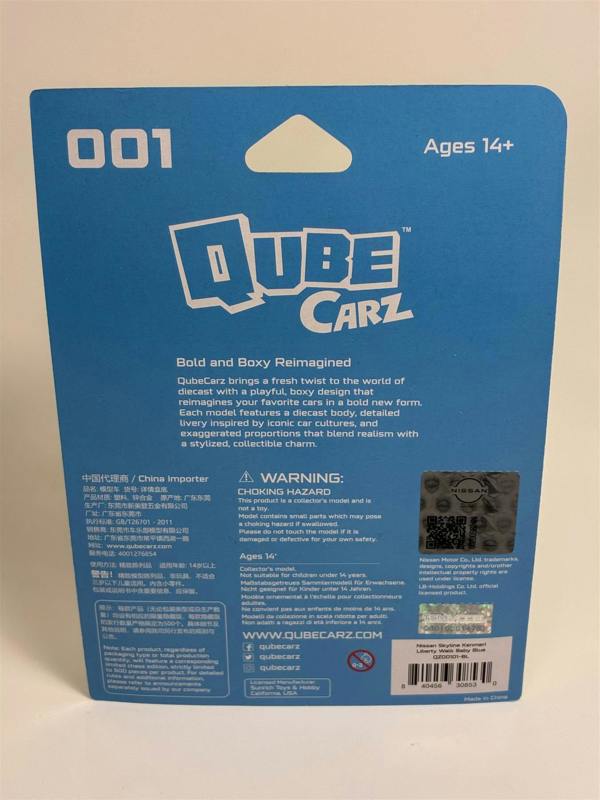 MCSlots Nissan Skyline Kenmeri Liberty Walk Baby Blue Qube Carz 6cm QZ00101BL