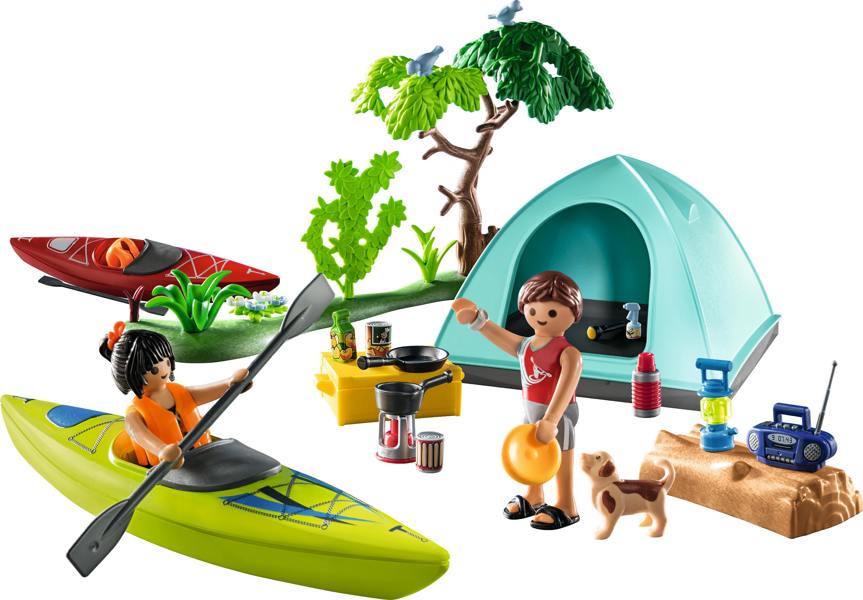 Playmobil Camping with Campfire - 71425 Playset