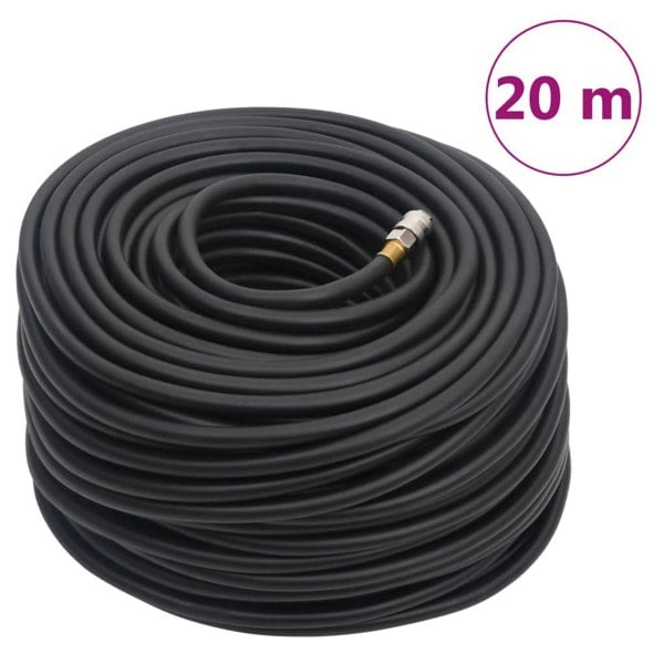 Berkfield Hybrid Air Hose Black 0.6" 20 m Rubber and PVC