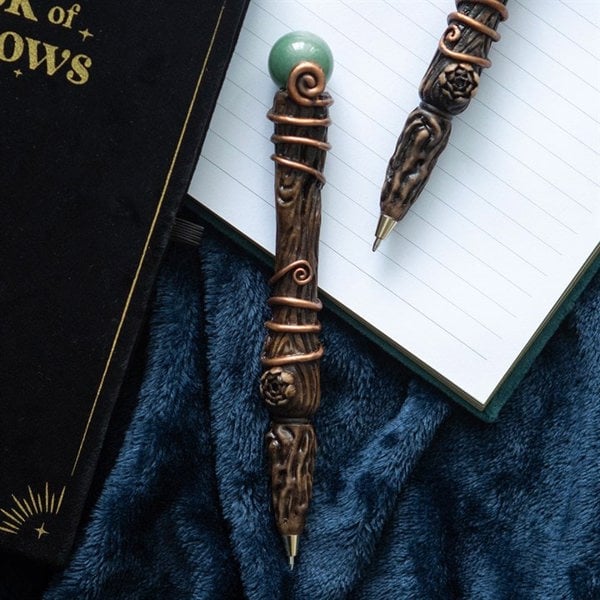Serano Abundance Green Aventurine Crystal Wand Pen